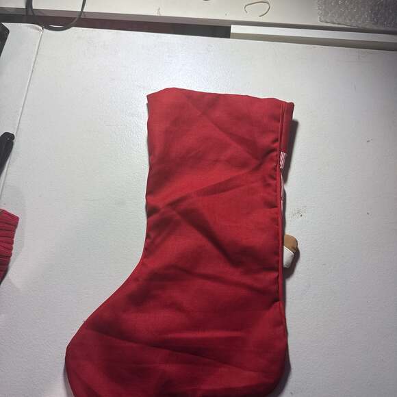 Personalized 'Anthony' Christmas Stocking with Santa Bear Design - Picture 3 of 3